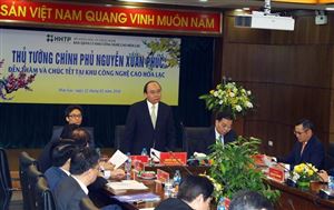 Thủ tướng Chính phủ Nguyễn Xuân Phúc: Đưa Khu Công nghệ cao Hòa Lạc là nơi khởi nghiệp đổi mới sáng tạo tốt nhất